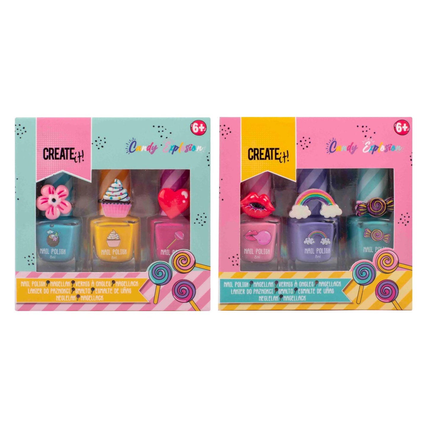 Créez-le! Polon de ongles d'explosion de bonbons, 3e.