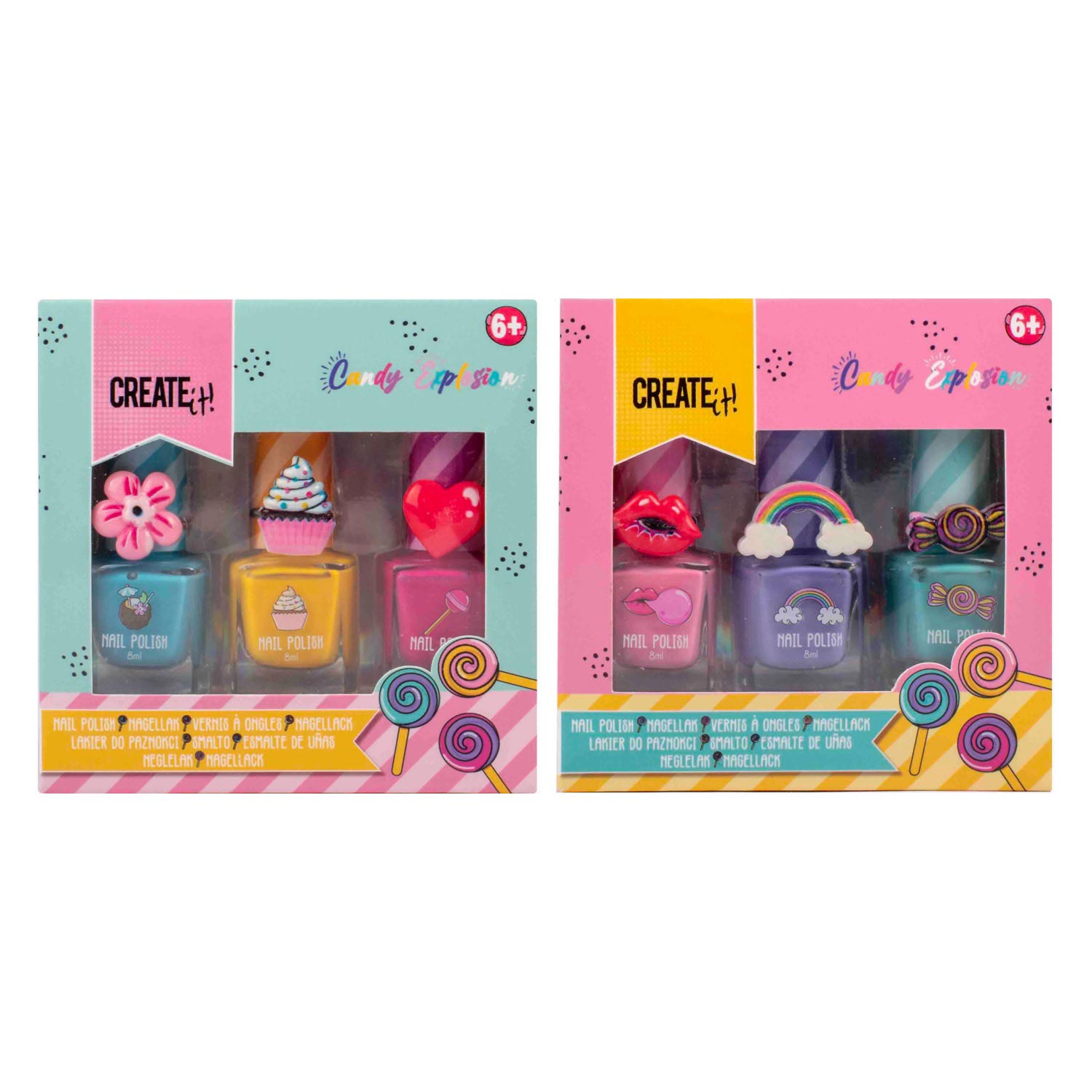 Créez-le! Polon de ongles d'explosion de bonbons, 3e.