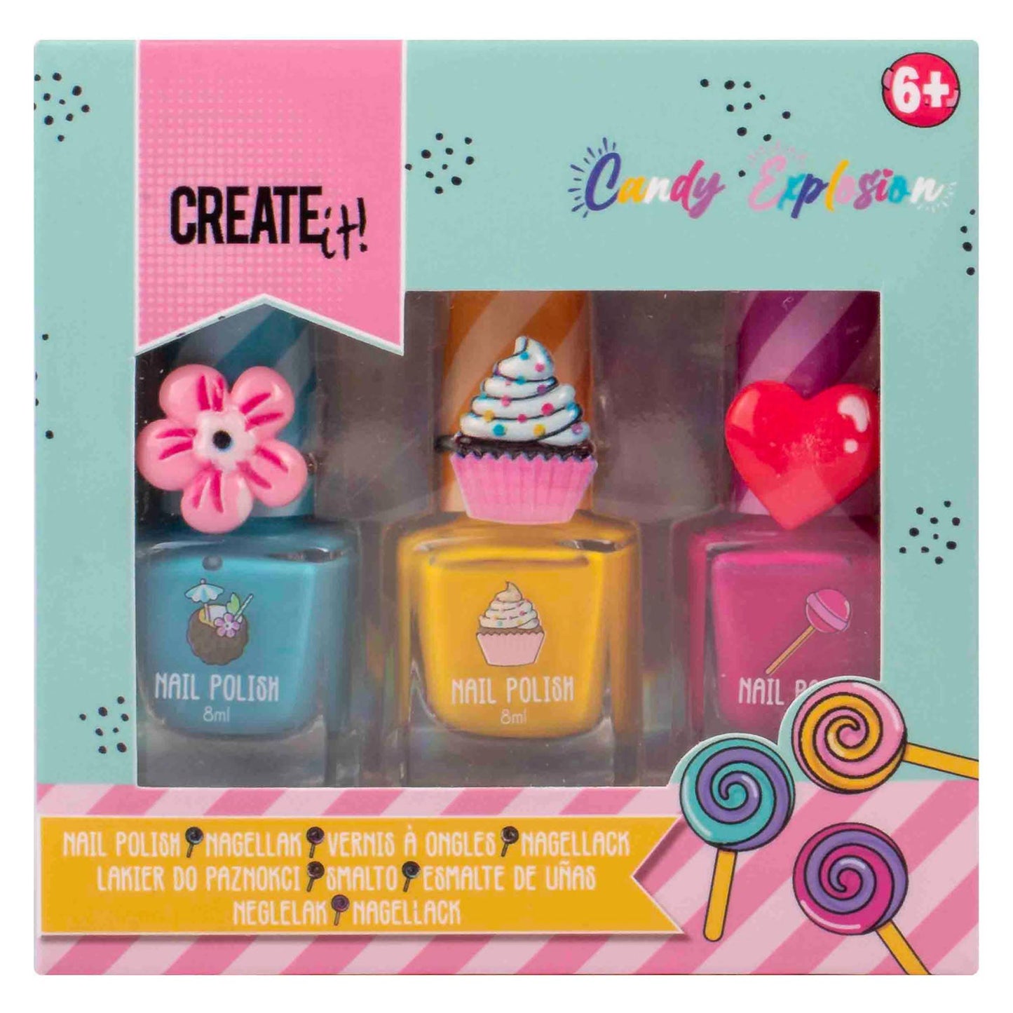 Créez-le! Polon de ongles d'explosion de bonbons, 3e.