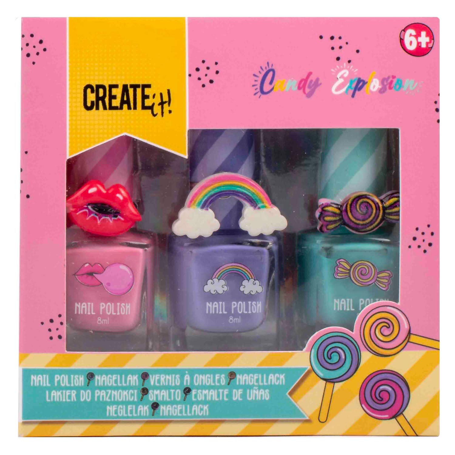Créez-le! Polon de ongles d'explosion de bonbons, 3e.