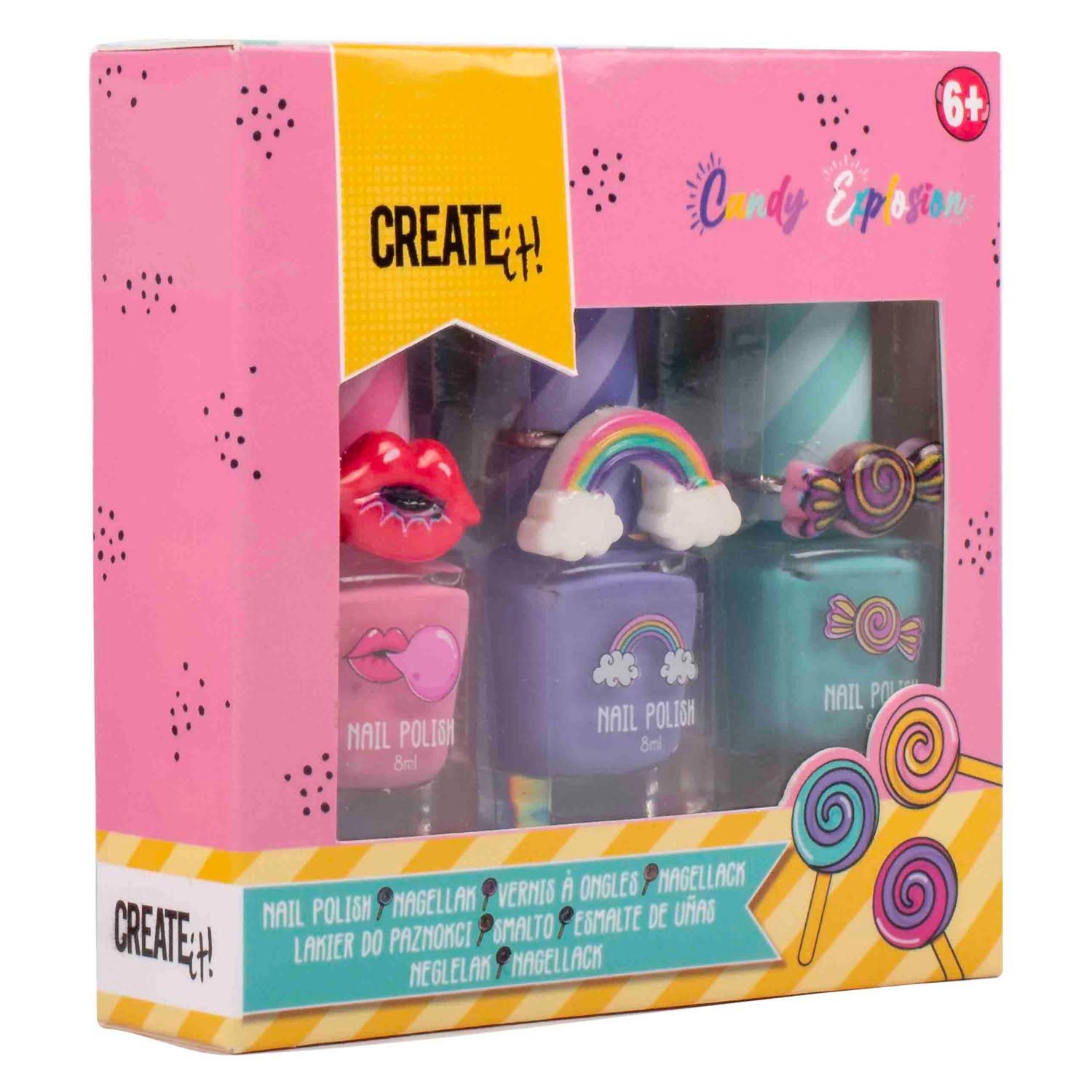 Créez-le! Polon de ongles d'explosion de bonbons, 3e.