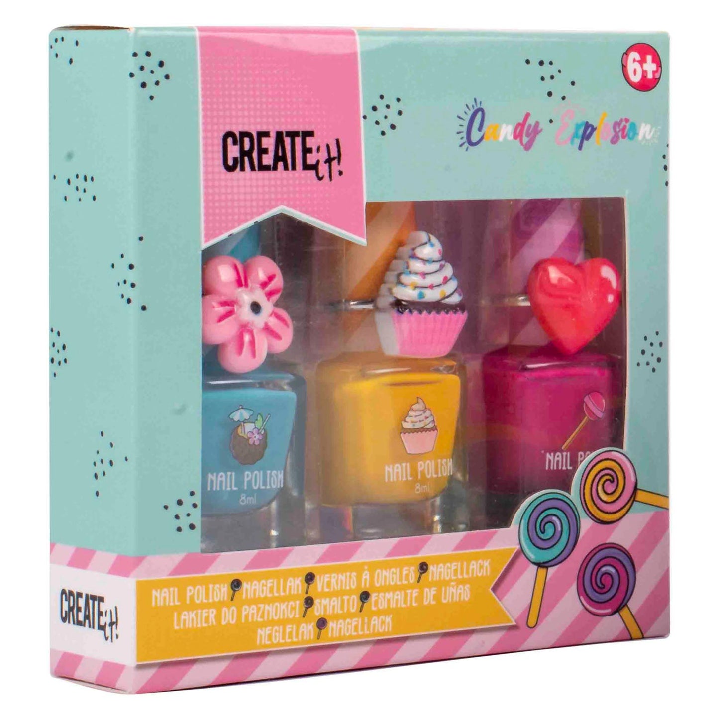 Créez-le! Polon de ongles d'explosion de bonbons, 3e.