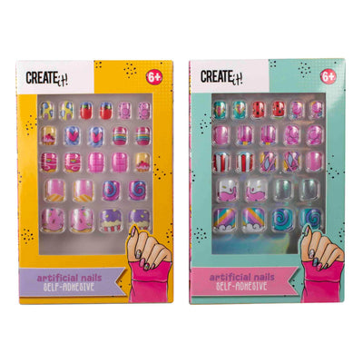 Créez-le! Candy explosion ongles artificiels auto-adhésifs