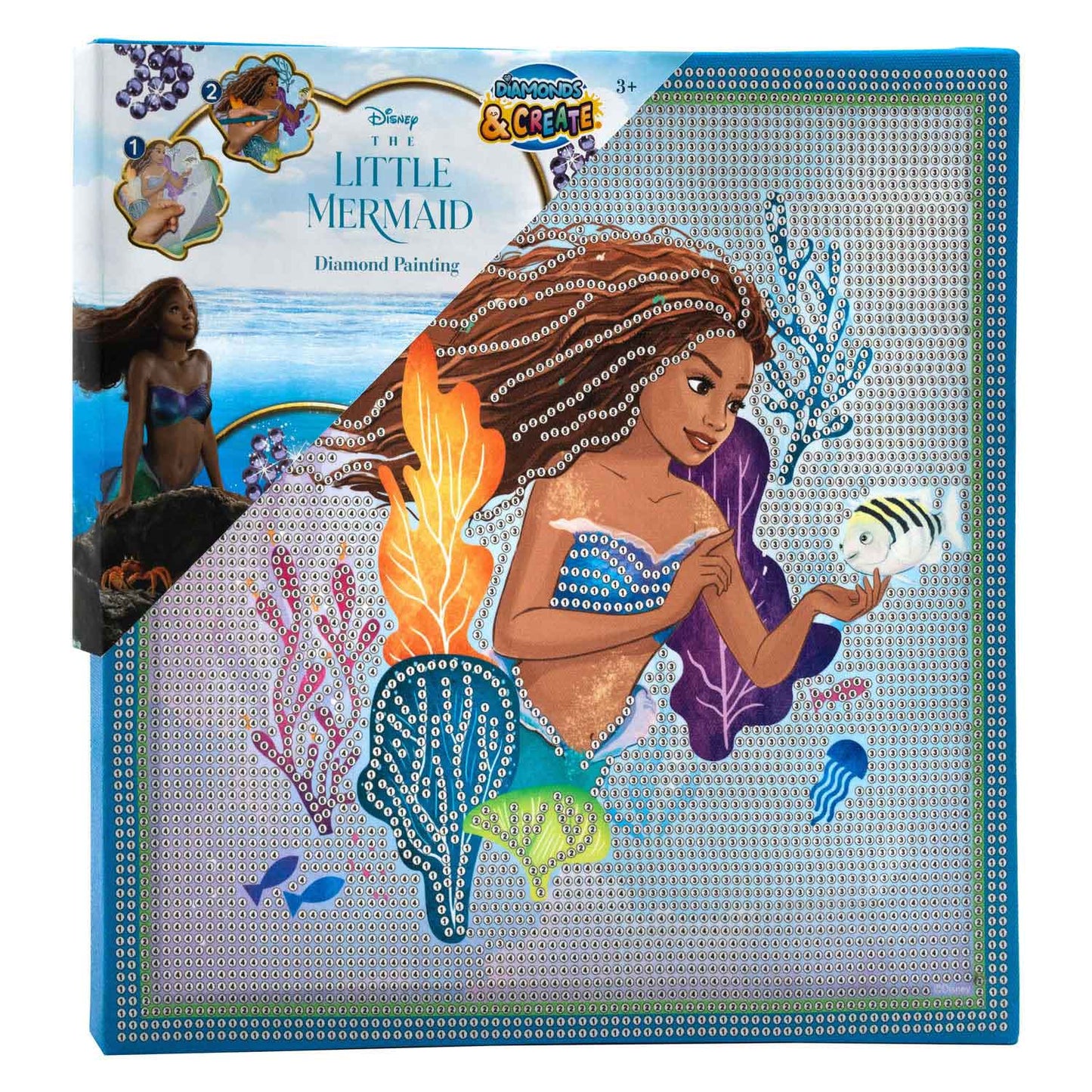 Canenco la petite sirène diamant peinture toile xl