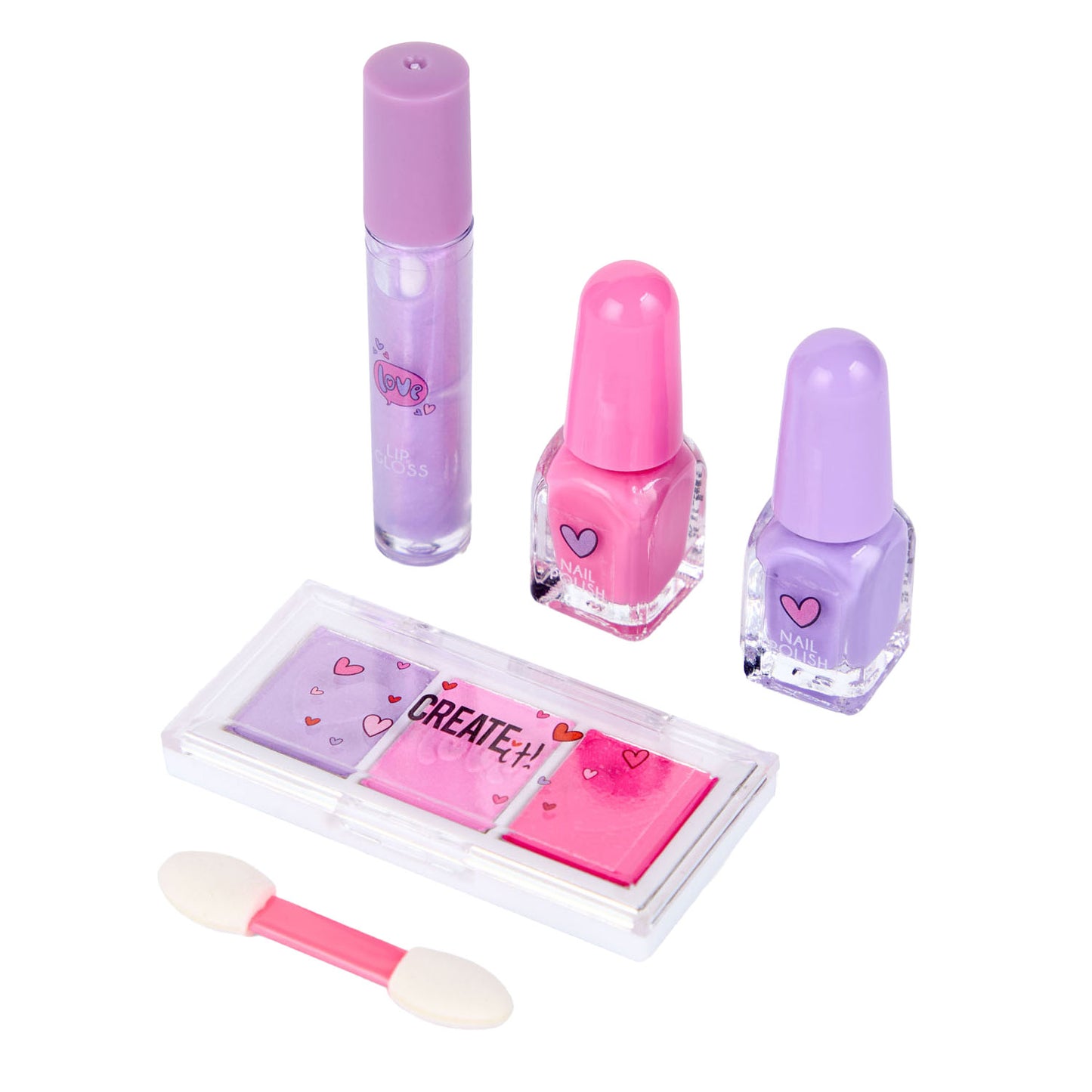 Créez-le ! ensemble de maquillage en forme de cœur pour le look des lèvres