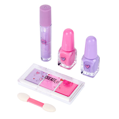 Créez-le ! ensemble de maquillage en forme de cœur pour le look des lèvres