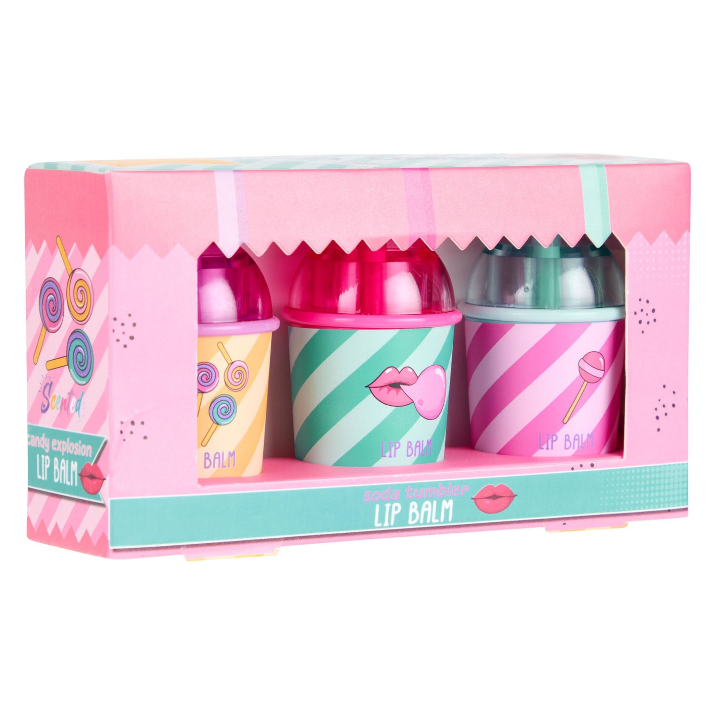 Créez-le ! Baume à lèvres bonbon en tasse, 3 pcs.