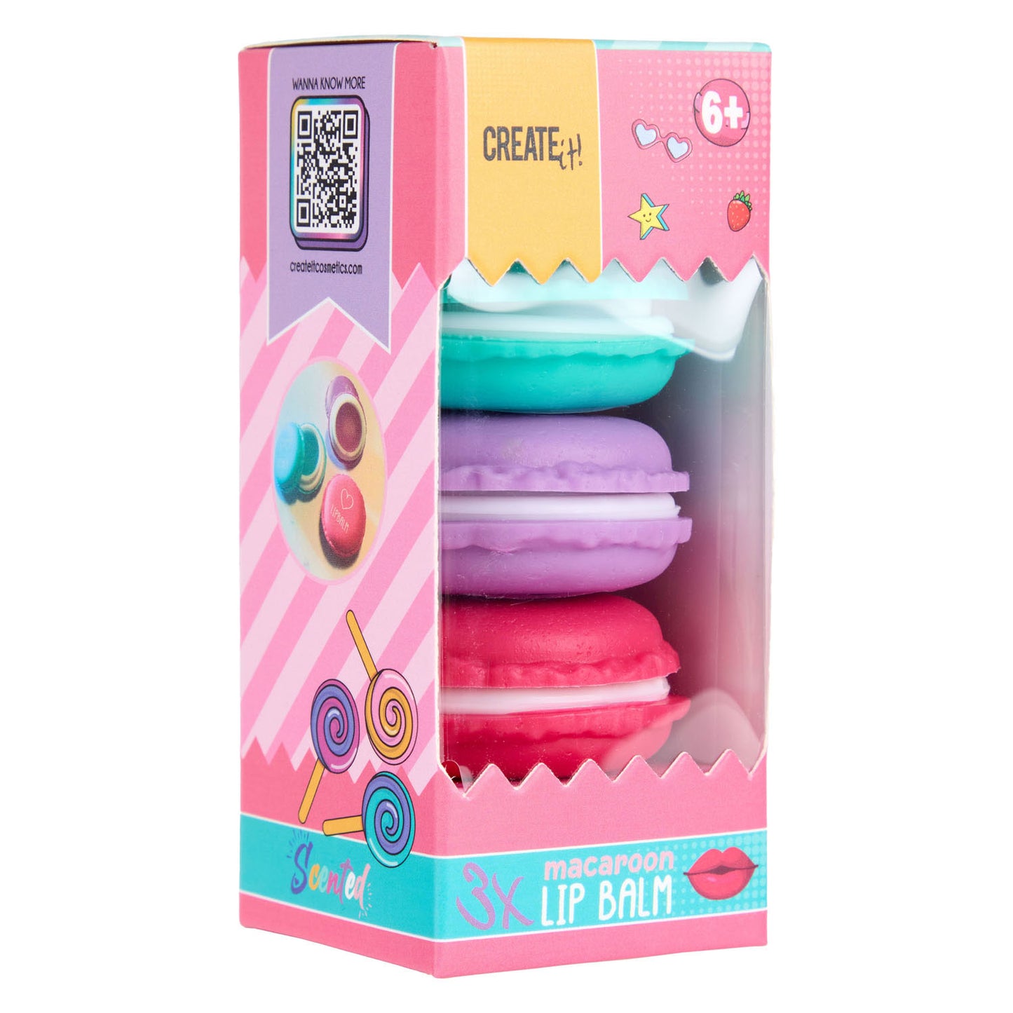 Créez-le! Candy Lip Balm Macaron Box, 3e.