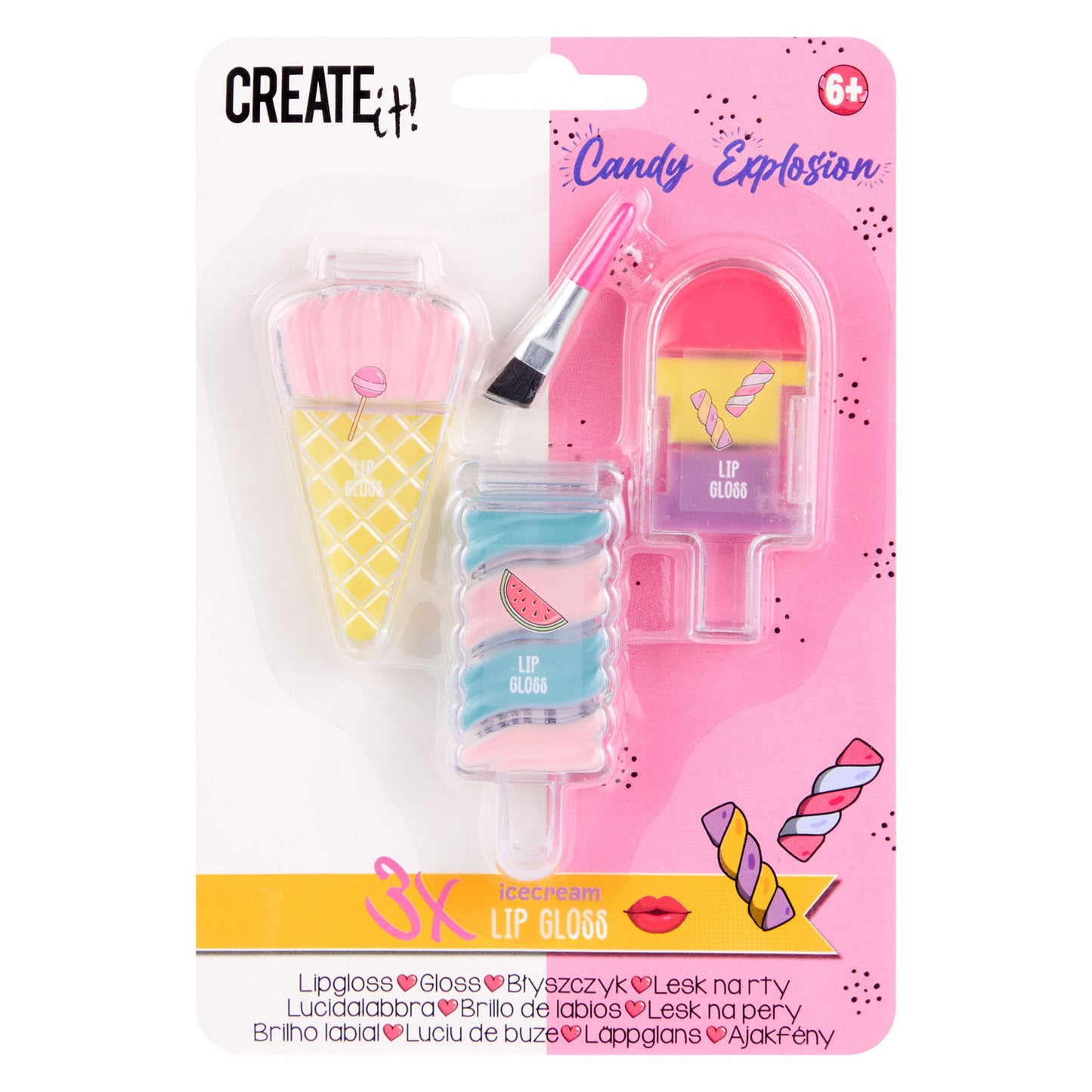 Créez-le! Candy Lipgloss Ijsjes, 3e.