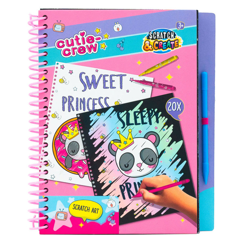 Canenco Cutie Crew Scratch Coloring Livre