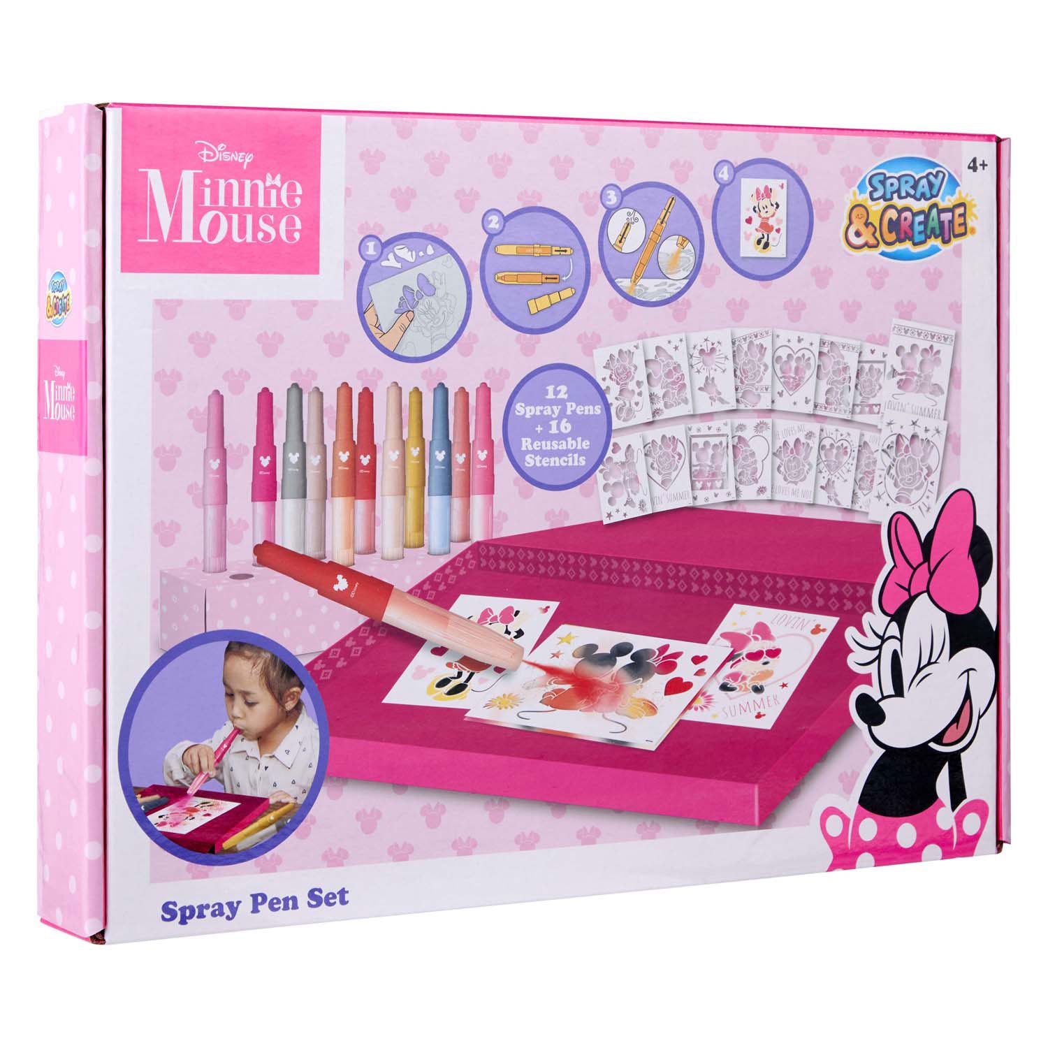 Canenco Minnie Mouse Blaaspennen Deluxe Set
