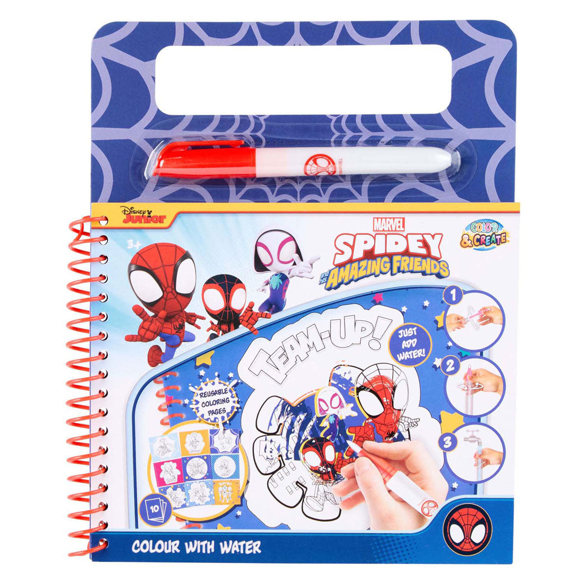 Livre de coloriage à l'eau Spider-Man Canenco