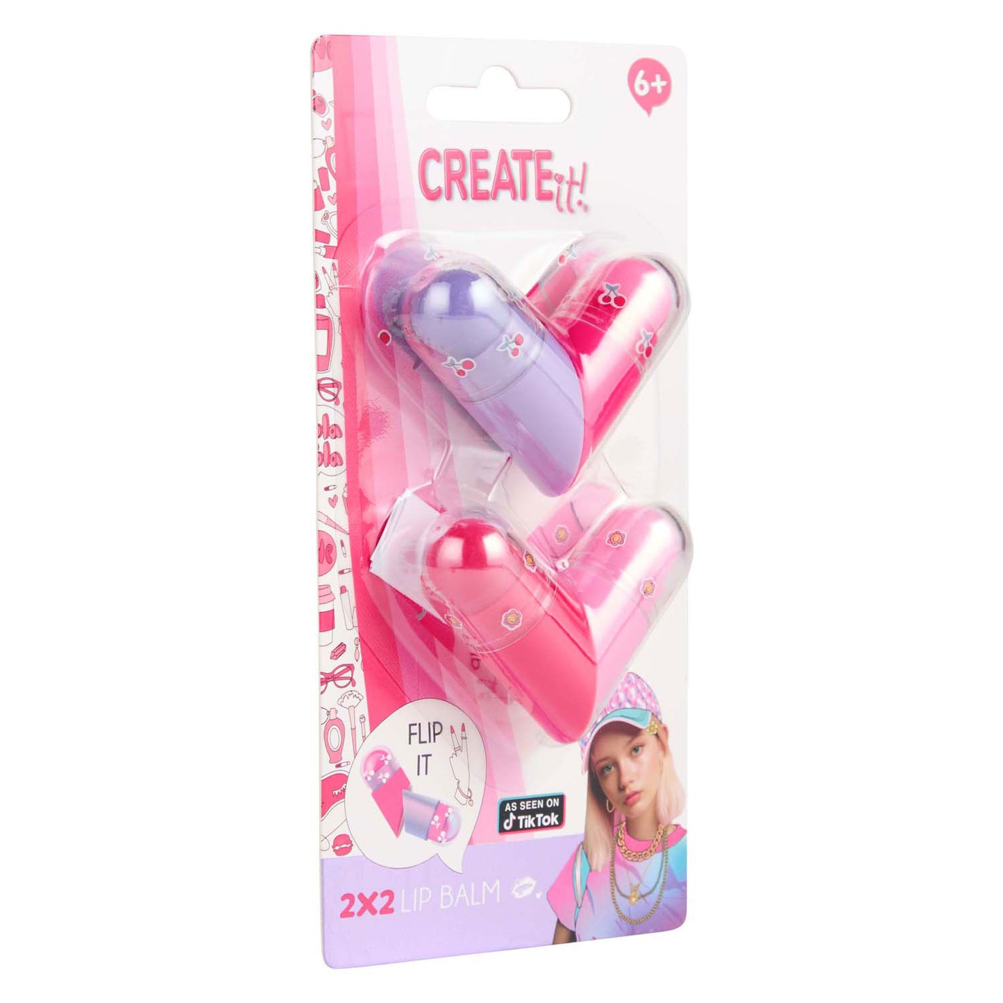 Canenco crée-le ! baume à lèvres beauté flip coeur