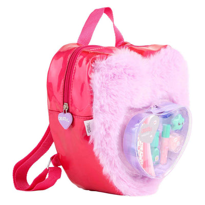Canenco crée-le ! set de maquillage de beauté dans un sac à dos moelleux love purple