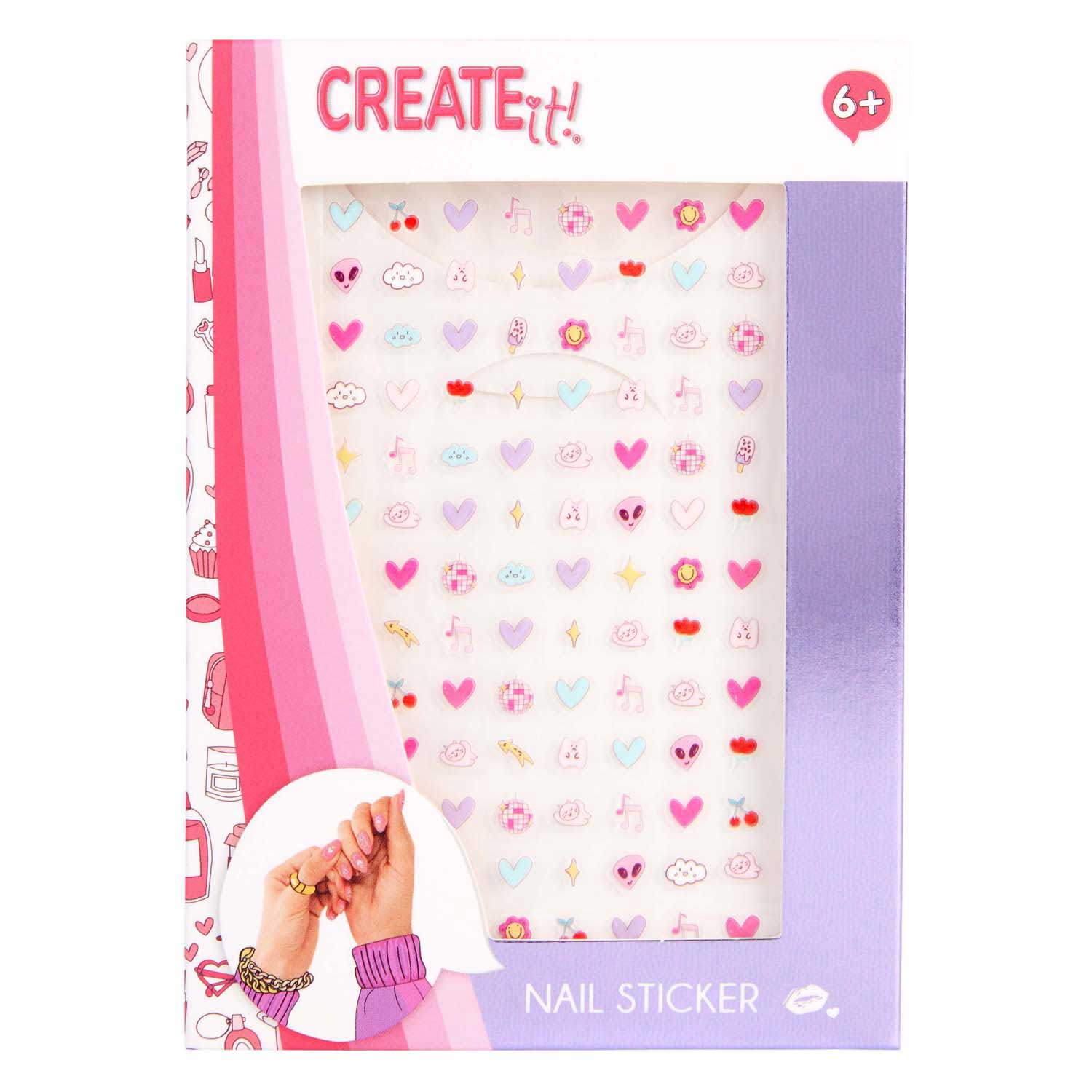 Canenco crée-le ! feuille d'autocollants pour ongles