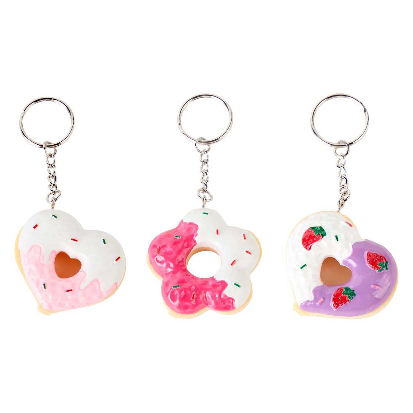 Canenco crée-le ! porte-clés baume à lèvres donut explosion de bonbons