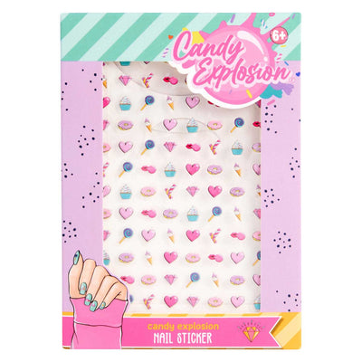 Canenco crée-le ! autocollants pour ongles explosion de bonbons