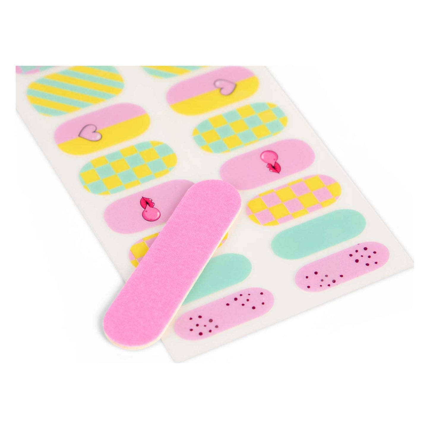 Canenco crée-le ! autocollants pour ongles artificiels explosion de bonbons