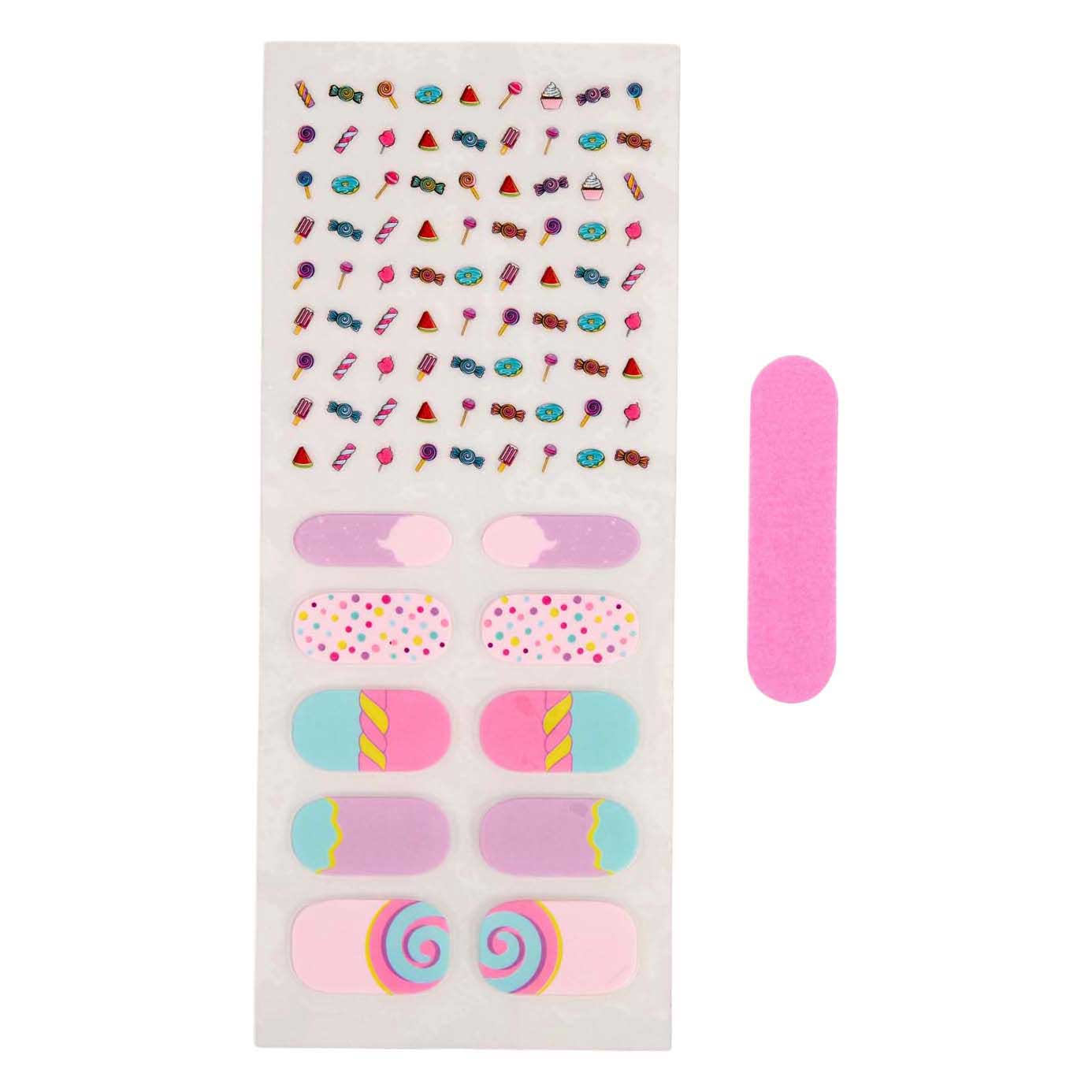 Canenco crée-le ! ensemble de création d'autocollants pour ongles explosion de bonbons