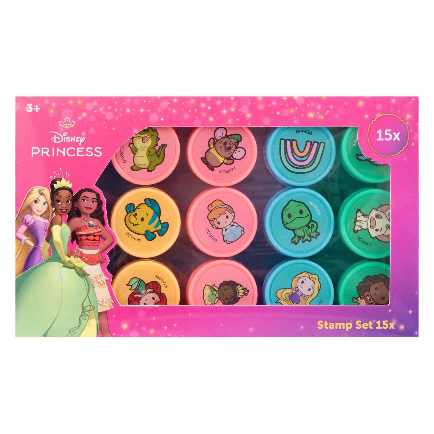 Ensemble de tampons princesse Disney Canenco, 15 pièces.
