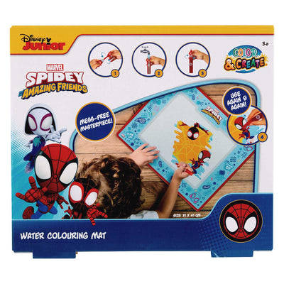 Tapis de jeu aquarelle Spiderman Canenco, 51x41cm