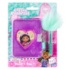 Journal en peluche de la maison de poupée de Canenco Gabby avec stylo en peluche