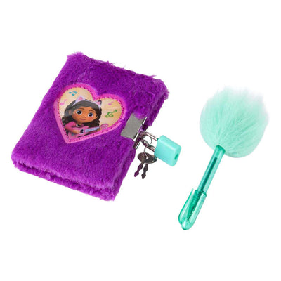 Journal en peluche de la maison de poupée de Canenco Gabby avec stylo en peluche
