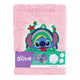 Carnet peluche point Canenco rose