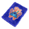 Carnet peluche point Canenco bleu foncé