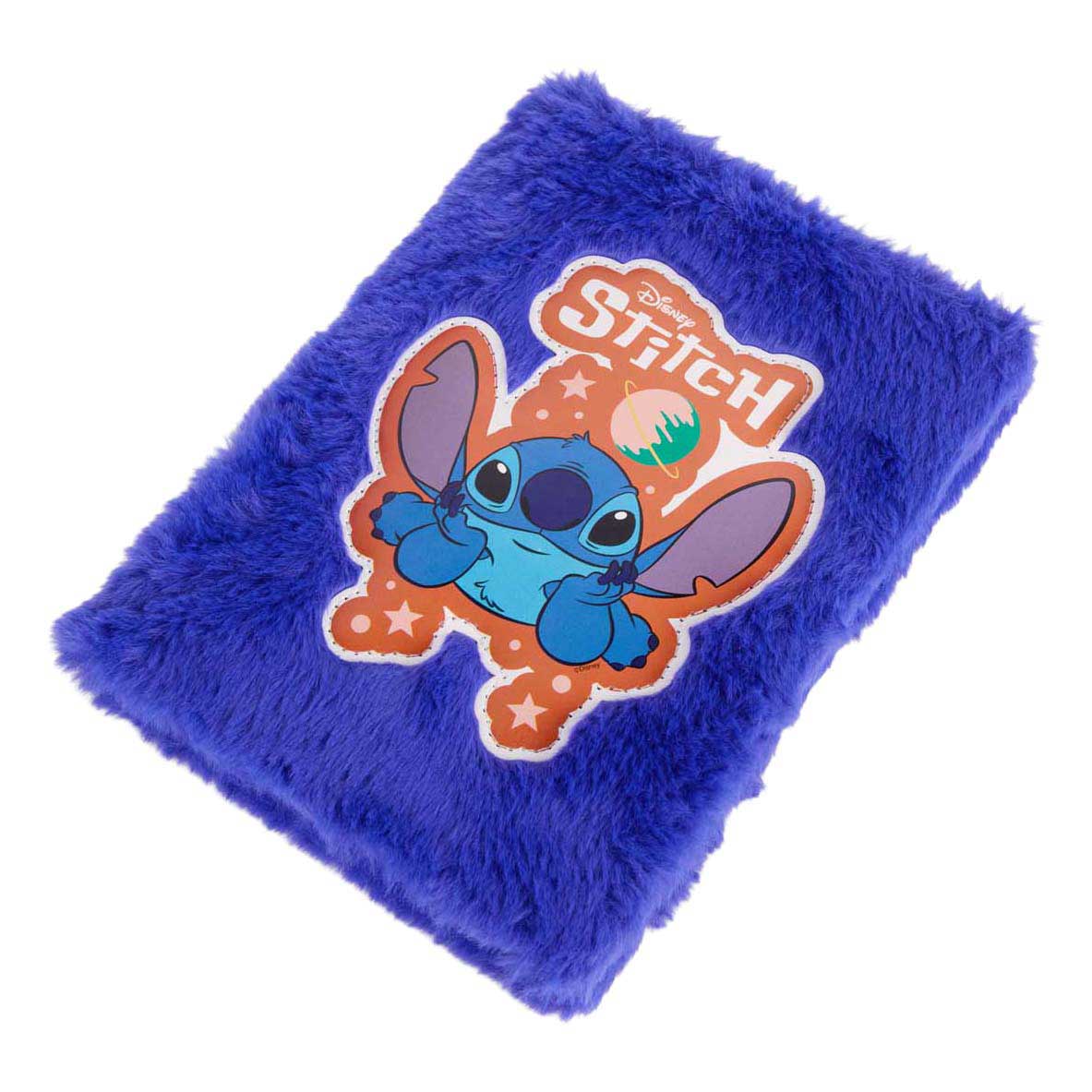 Carnet peluche point Canenco bleu foncé