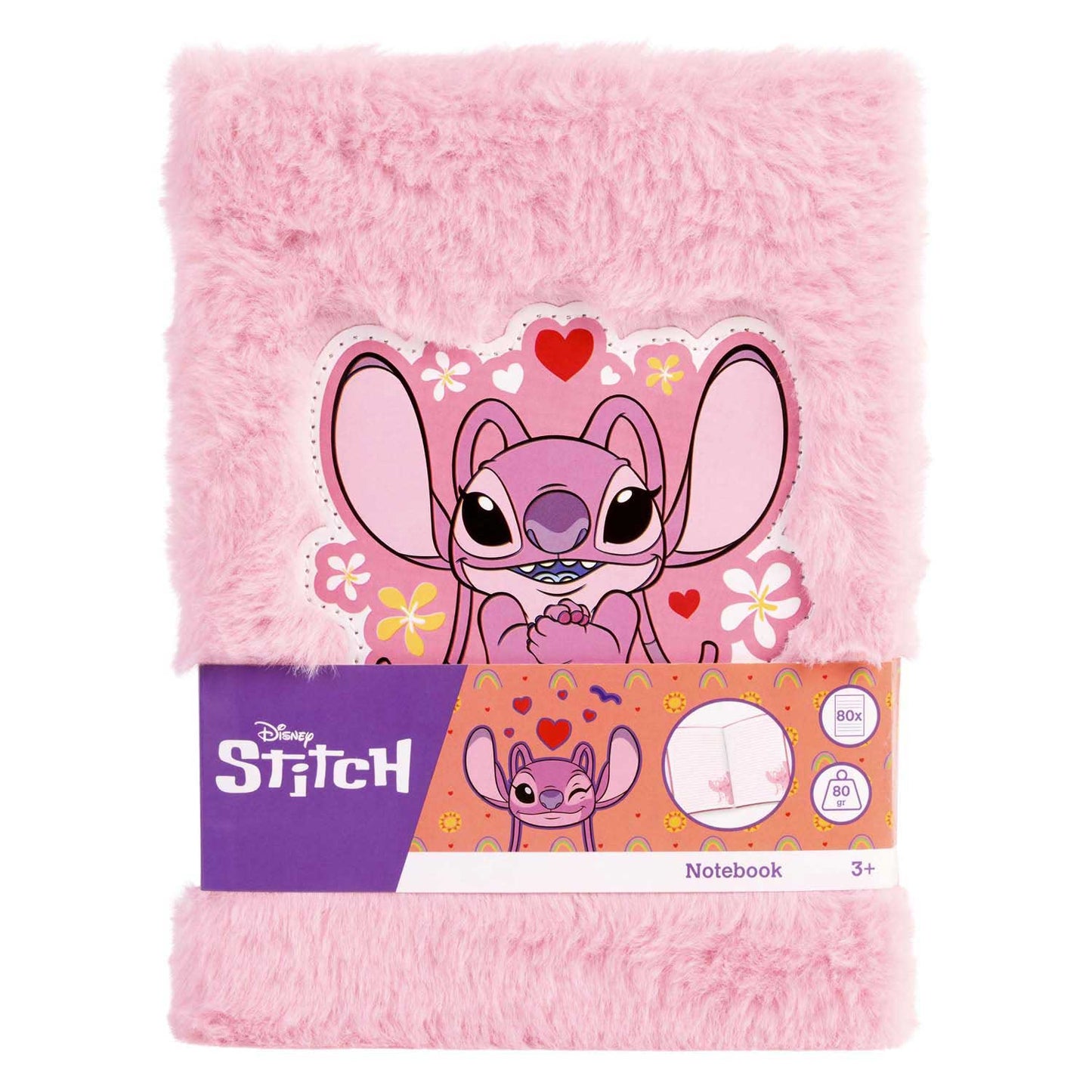 Carnet peluche point Canenco ange