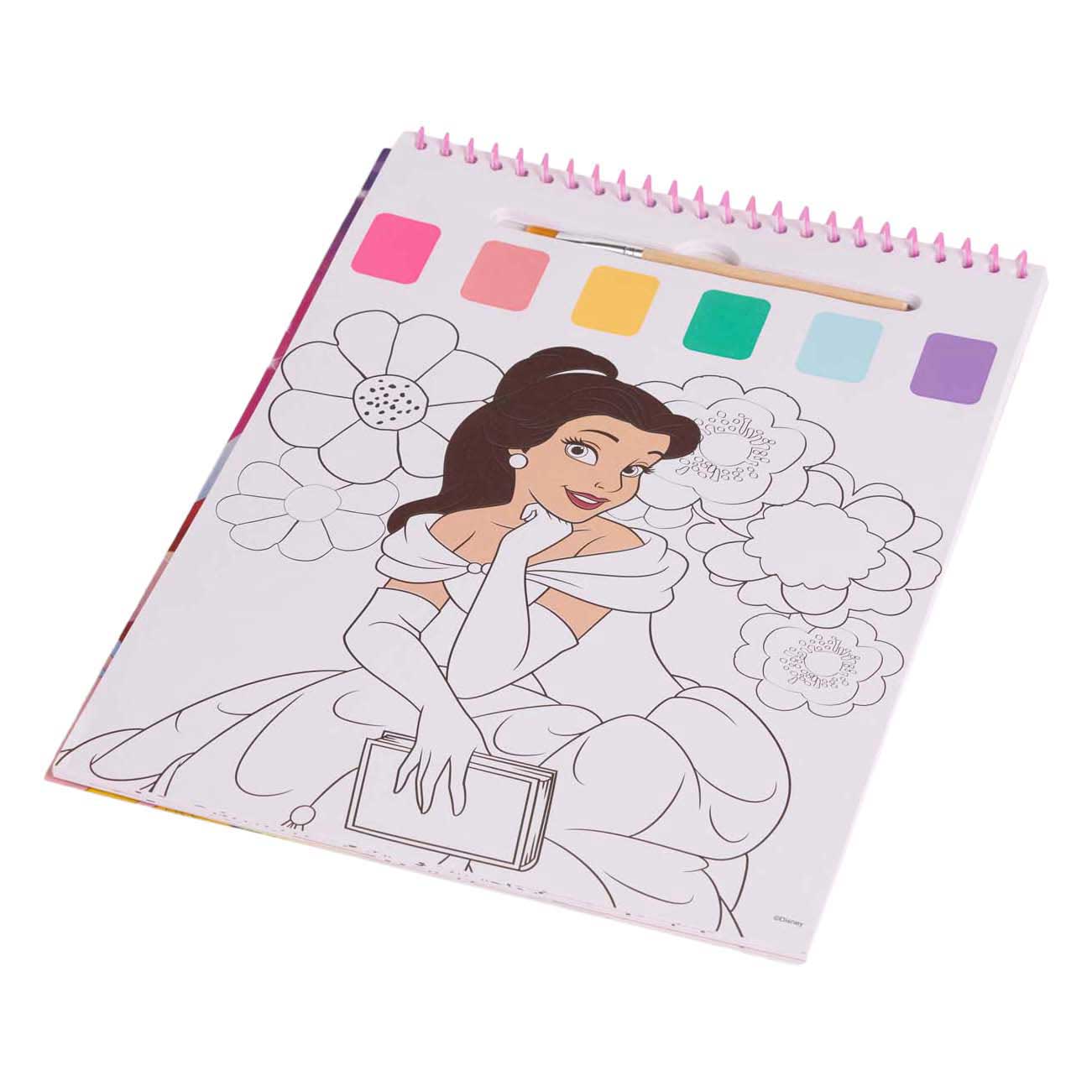 Livre de peinture à l'eau Canenco Disney Princess - incl. brosse