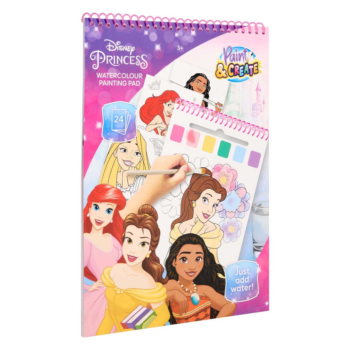 Livre de peinture à l'eau Canenco Disney Princess - incl. brosse