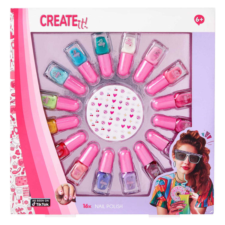 Canenco crée-le ! ensemble de vernis à ongles - 16 pièces.