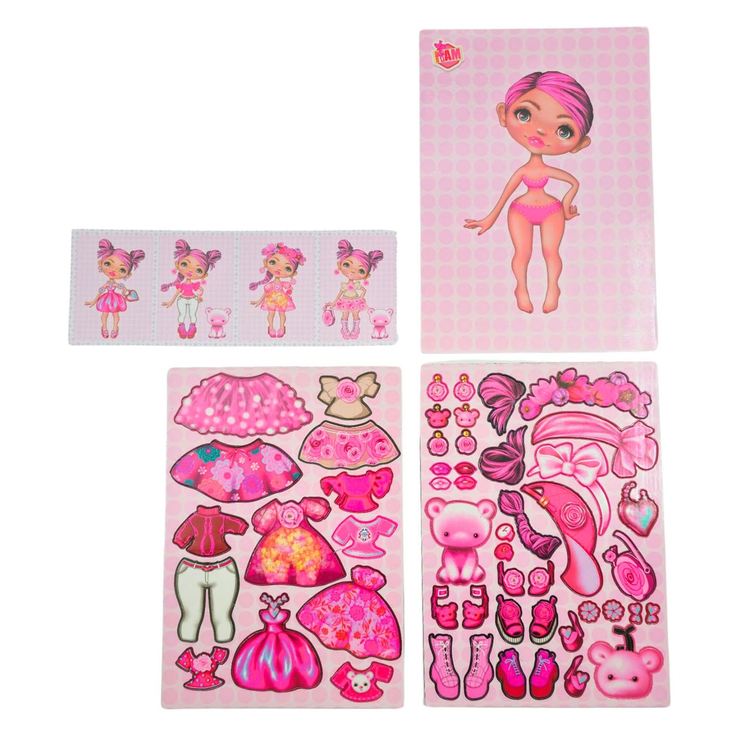 Canenco poupée à habiller je suis magnétique - été a5