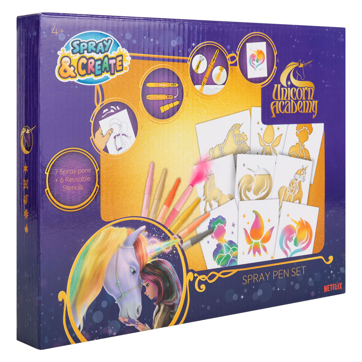 Ensemble de stylos à vessie Canenco Unicorn Academy