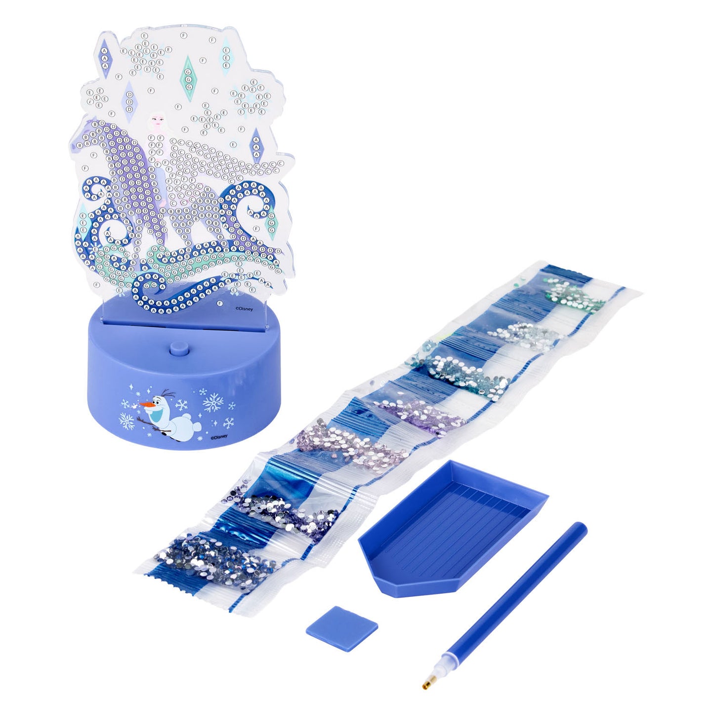 Canenco lampe de nuit peinture diamant congelée