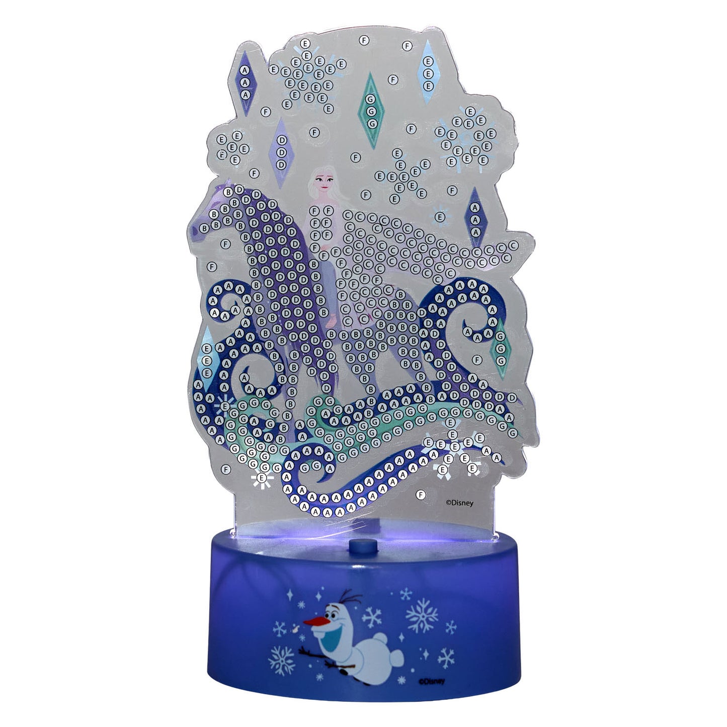 Canenco lampe de nuit peinture diamant congelée