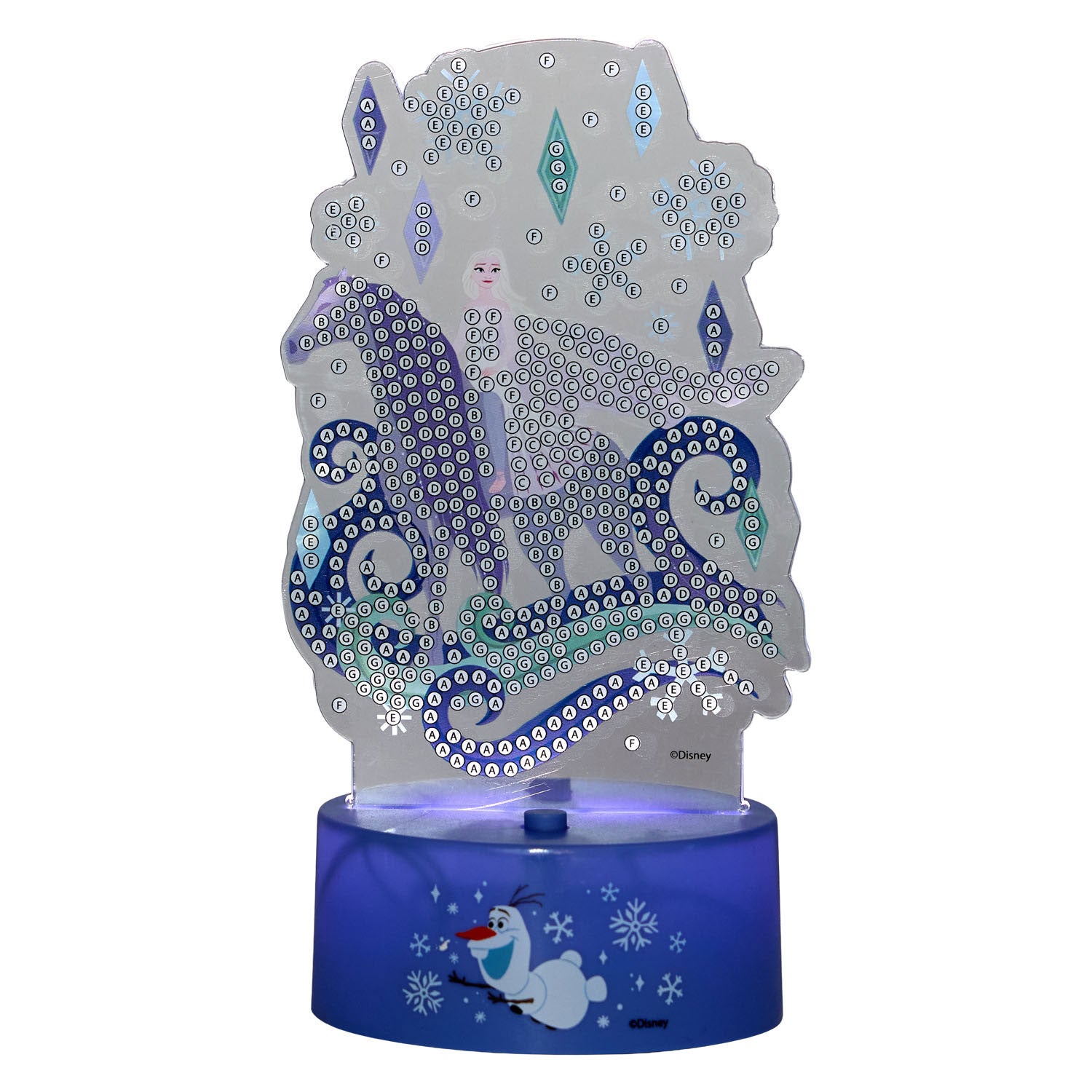 Canenco lampe de nuit peinture diamant congelée
