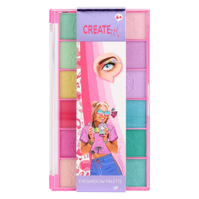 Canenco crée-le ! palette de fards à paupières rose arc-en-ciel - 12 pcs.