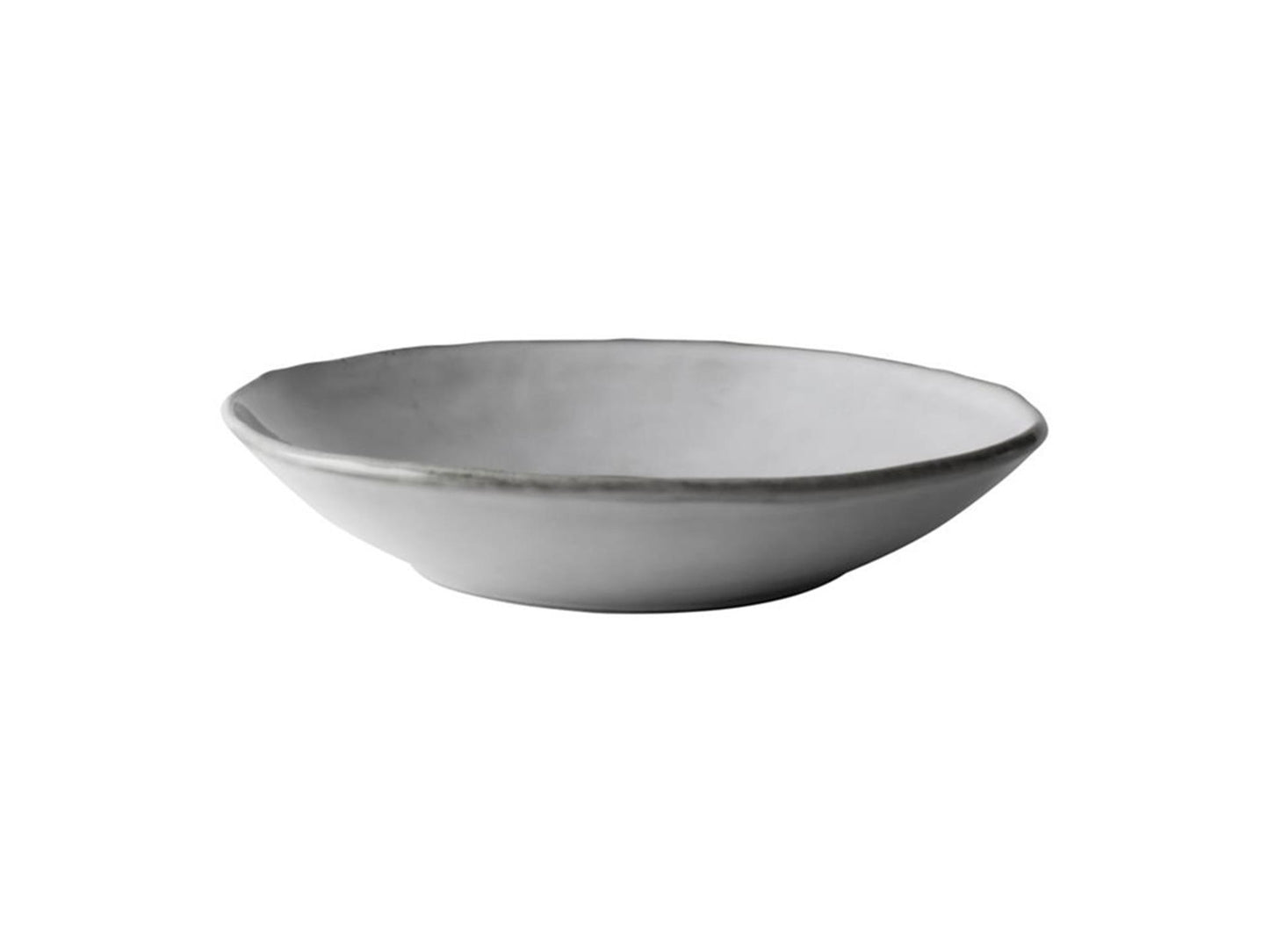 Assiette creuse bio Dutch Rose gris 4 pcs