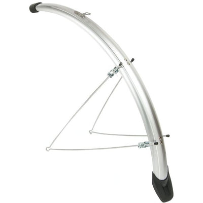 Jeu de garde-boue Eurofender Elegance 28 x 46 mm - argenté