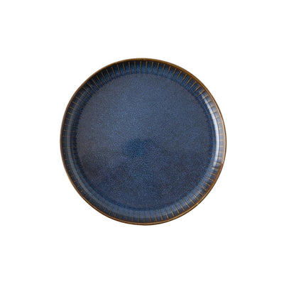 Assiette saphir rose hollandaise ø18,5cm bleu