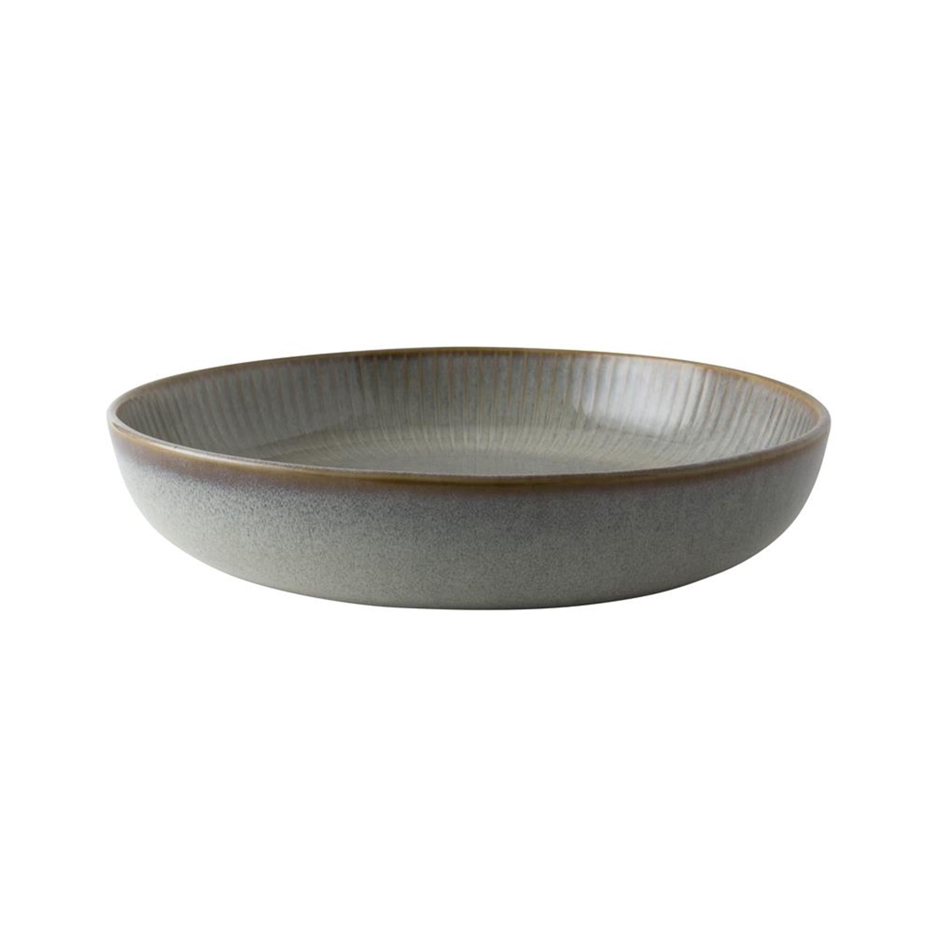 Assiette creuse hollandaise saphir rose ø23cm gris