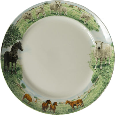 Wiebe van der Zee Assiette de ferme Wiebe cheval mouton ø25cm 6 pcs