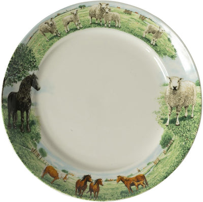 Wiebe van der Zee Assiette de ferme Wiebe cheval mouton ø21cm 6 pcs
