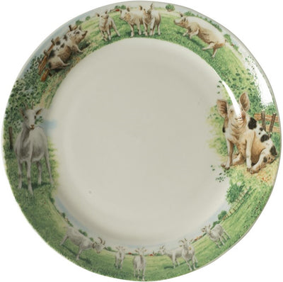 Wiebe van der Zee Assiette de ferme Wiebe cochon chèvre ø18cm 6 pcs