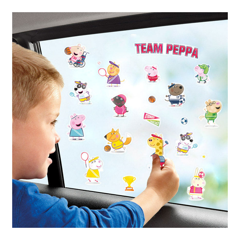 Autocollants de fenêtre de porc peppa