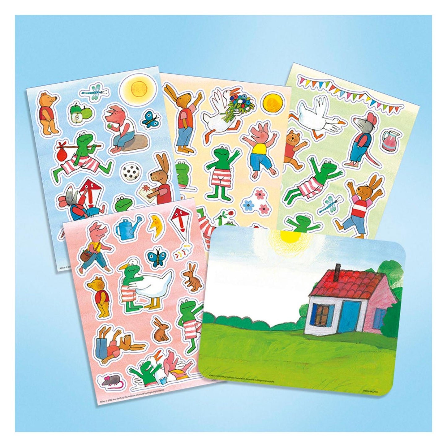Autocollants de fenêtre de grenouille