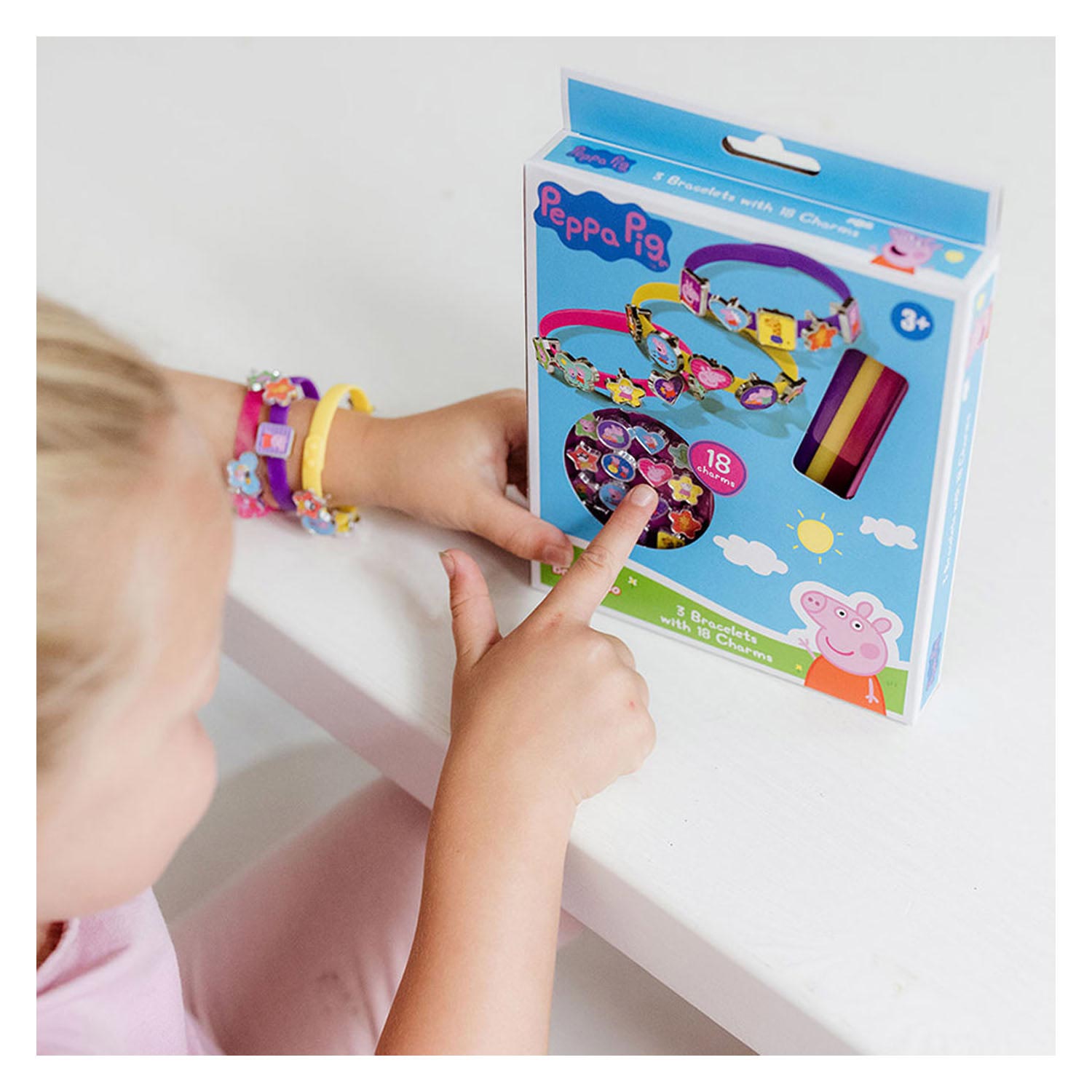 Bracelets glissants de porc peppa